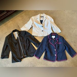 Bundle of Three Women’s Blazers - Size Medium